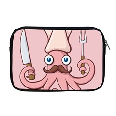 Squid Chef Cartoon Apple Macbook Pro 17  Zipper Case by sifis