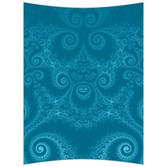 Cerulean Blue Spirals Back Support Cushion by SpinnyChairDesigns