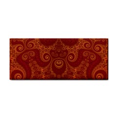 Red And Gold Spirals Hand Towel