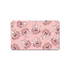 Squid Chef Pattern Magnet (name Card) by sifis