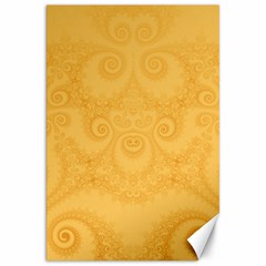 Golden Honey Swirls Canvas 20  X 30  by SpinnyChairDesigns