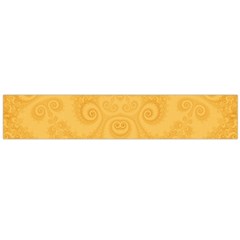 Golden Honey Swirls Large Flano Scarf  by SpinnyChairDesigns