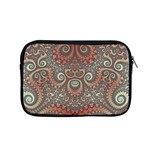 Red and White Color Swirls Apple MacBook Pro 15  Zipper Case Front
