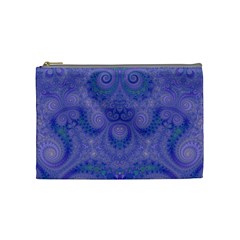Mystic Purple Swirls Cosmetic Bag (medium) by SpinnyChairDesigns