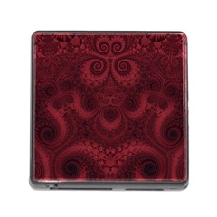 Burgundy Wine Swirls Memory Card Reader (square 5 Slot) by SpinnyChairDesigns