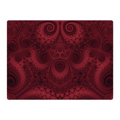 Burgundy Wine Swirls Double Sided Flano Blanket (mini)  by SpinnyChairDesigns