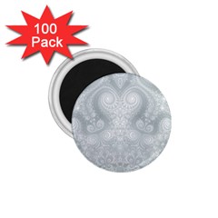Ash Grey White Swirls 1 75  Magnets (100 Pack)  by SpinnyChairDesigns