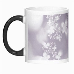 Pale Mauve White Flowers Morph Mugs by SpinnyChairDesigns