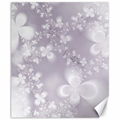 Pale Mauve White Flowers Canvas 20  X 24  by SpinnyChairDesigns