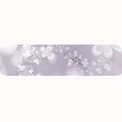 Pale Mauve White Flowers Large Bar Mats by SpinnyChairDesigns