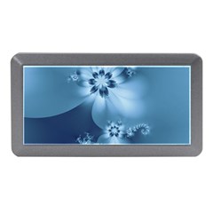 Steel Blue Flowers Memory Card Reader (mini) by SpinnyChairDesigns