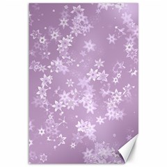 Lavender And White Flowers Canvas 12  X 18  by SpinnyChairDesigns