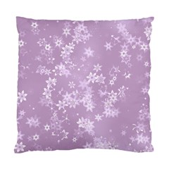 Lavender And White Flowers Standard Cushion Case (two Sides) by SpinnyChairDesigns
