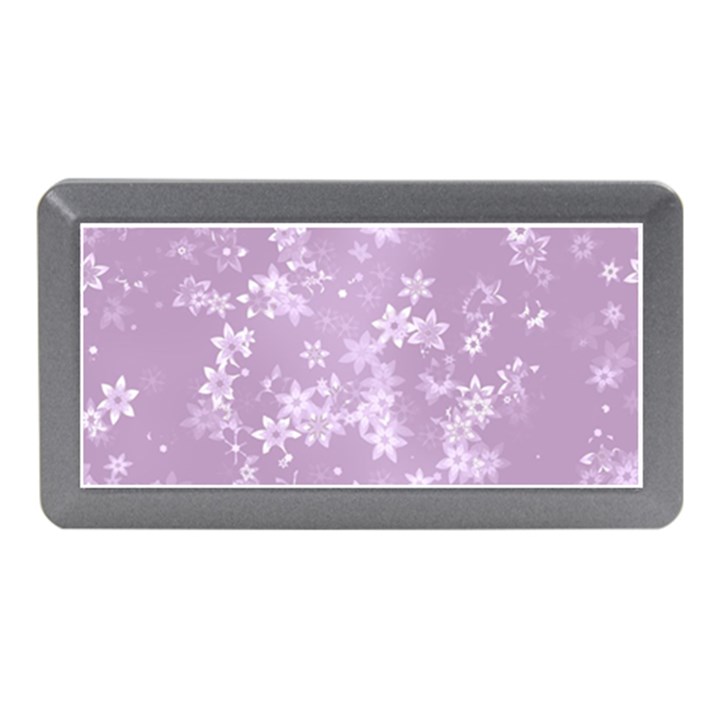 Lavender and White Flowers Memory Card Reader (Mini)