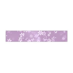 Lavender And White Flowers Flano Scarf (mini) by SpinnyChairDesigns