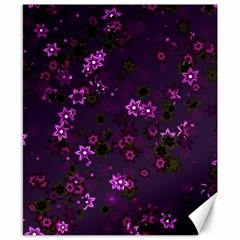 Purple Flowers Canvas 8  X 10  by SpinnyChairDesigns