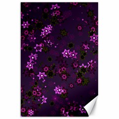 Purple Flowers Canvas 20  x 30 