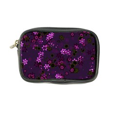 Purple Flowers Coin Purse by SpinnyChairDesigns