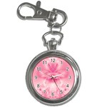 Pink Floral Pattern Key Chain Watches Front