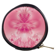 Pink Floral Pattern Mini Makeup Bag by SpinnyChairDesigns