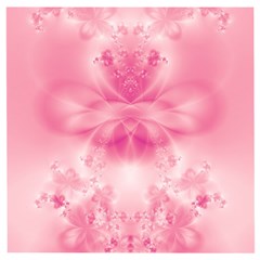 Pink Floral Pattern Wooden Puzzle Square by SpinnyChairDesigns