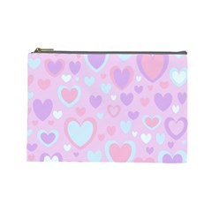 Unicorn Hearts Cosmetic Bag (large)