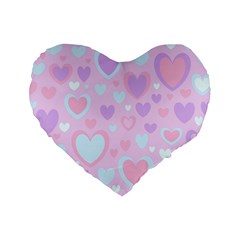 Unicorn Hearts Standard 16  Premium Heart Shape Cushions