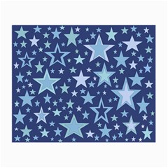 Stars Blue Small Glasses Cloth