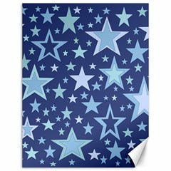 Stars Blue Canvas 12  X 16 