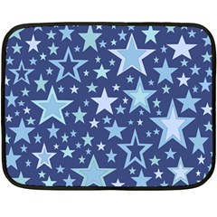 Stars Blue Double Sided Fleece Blanket (mini) 