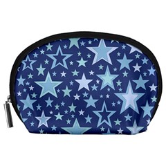 Stars Blue Accessory Pouch (large) by MooMoosMumma