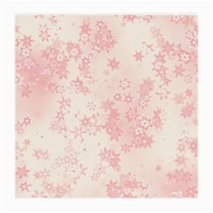 Baby Pink Floral Print Medium Glasses Cloth by SpinnyChairDesigns