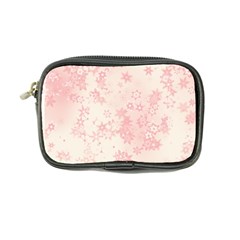 Baby Pink Floral Print Coin Purse by SpinnyChairDesigns