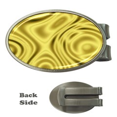 Golden Wave  Money Clips (oval)  by Sabelacarlos