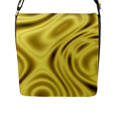 Golden Wave  Flap Closure Messenger Bag (l) by Sabelacarlos