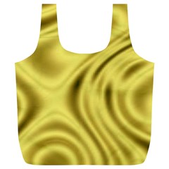 Golden Wave  Full Print Recycle Bag (xl) by Sabelacarlos