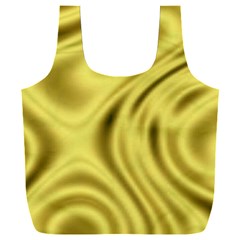 Golden Wave  Full Print Recycle Bag (xxxl) by Sabelacarlos