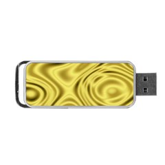 Golden Wave  Portable Usb Flash (one Side) by Sabelacarlos