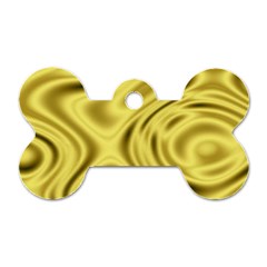 Golden Wave Dog Tag Bone (one Side) by Sabelacarlos