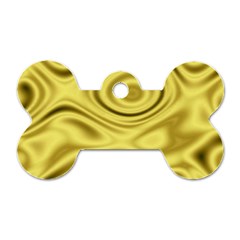 Golden Wave 3 Dog Tag Bone (one Side) by Sabelacarlos
