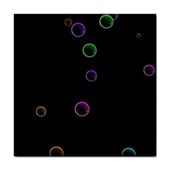 Bubble In Dark 2 Tile Coaster by Sabelacarlos