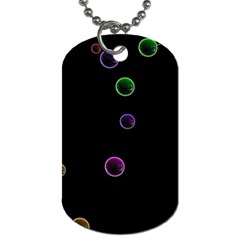 Bubble In Dark 2 Dog Tag (two Sides) by Sabelacarlos