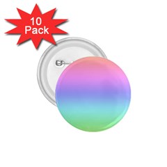 Pastel Rainbow Ombre Gradient 1 75  Buttons (10 Pack) by SpinnyChairDesigns