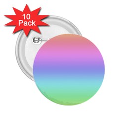 Pastel Rainbow Ombre Gradient 2 25  Buttons (10 Pack) 