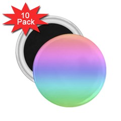 Pastel Rainbow Ombre Gradient 2 25  Magnets (10 Pack)  by SpinnyChairDesigns