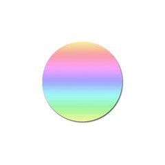 Pastel Rainbow Ombre Gradient Golf Ball Marker by SpinnyChairDesigns