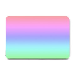 Pastel Rainbow Ombre Gradient Small Doormat  by SpinnyChairDesigns