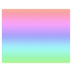 Pastel Rainbow Ombre Gradient Double Sided Flano Blanket (medium)  by SpinnyChairDesigns