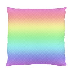 Pastel Rainbow Diamond Pattern Standard Cushion Case (two Sides) by SpinnyChairDesigns