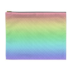 Pastel Rainbow Diamond Pattern Cosmetic Bag (xl) by SpinnyChairDesigns